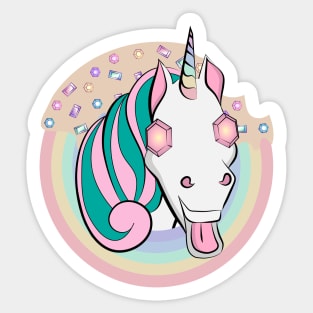 Glamour Unicorn Sticker